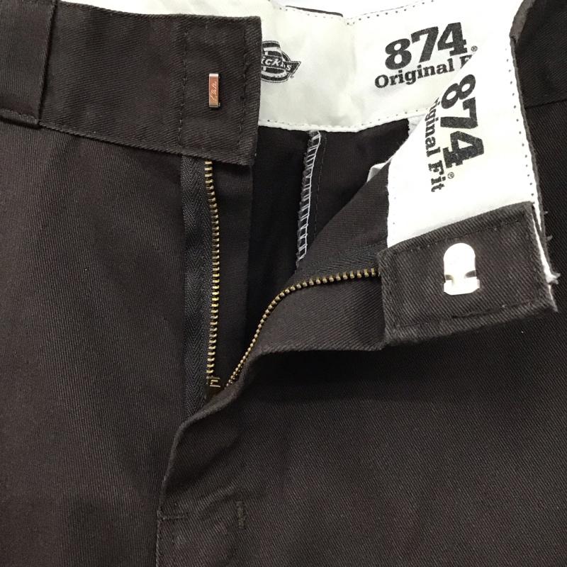 ディッキーズ Dickies パンツ ワークパンツ、ペインターパンツ ワークパンツ ワイドパンツ カジュアルパンツ 32インチ ロゴ、文字 茶 / ブラウン /  メンズ USED 古着 中古 10120500