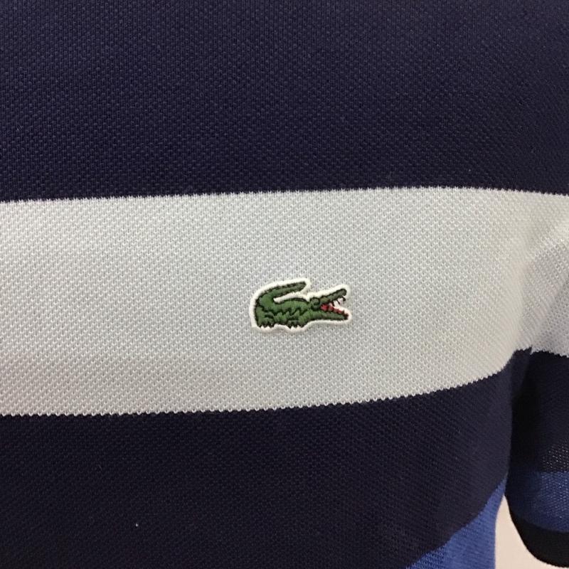 ラコステ LACOSTE ポロシャツ 半袖 半袖ポロシャツ カラーシャツカットソー 半袖カットソー 3 ボーダー柄 マルチカラー / マルチカラー /  メンズ USED 古着 中古 10111174