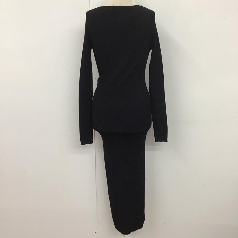 ザラ ZARA ワンピース ロングスカート S 無地 黒 / ブラック /  レディース USED 古着 中古 10110505