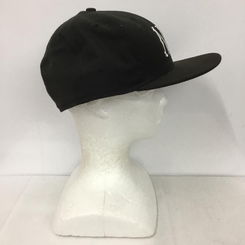 ニューエラ NEW ERA 帽子 キャップ 59FIFTY NY 63.5cm ロゴ、文字 黒 / ブラック /  メンズ USED 古着 中古 10124283