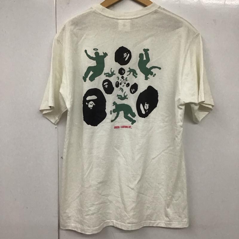 アベイシングエイプ A BATHING APE Tシャツ 半袖 L プリント 白 / ホワイト /  メンズ USED 古着 中古 10128801