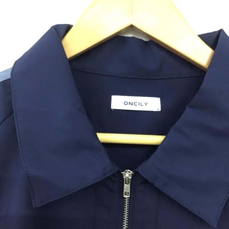 オンシェリー ONCILY カットソー 半袖 M 無地 紺 / ネイビー /  メンズ USED 古着 中古 10142448