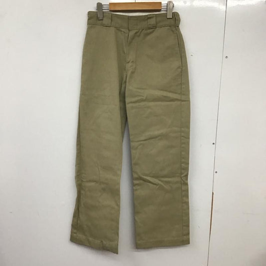 ディッキーズ Dickies パンツ ワークパンツ、ペインターパンツ ワークパンツ ワイドパンツ カジュアルパンツ チノパン 28インチ 無地 ベージュ / ベージュ /  メンズ USED 古着 中古 10139030