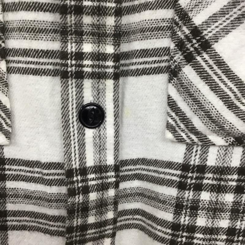 ゴールド GOLD シャツ、ブラウス 長袖 長袖シャツ チェックシャツ カラーシャツ ネルシャツ S チェック 白 / ホワイト / X 茶 / ブラウン /  メンズ USED 古着 中古 10134889