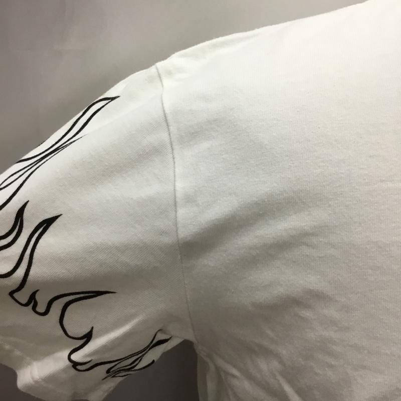 ヴァンソン VANSON Tシャツ 半袖 バックプリント 刺繍 L ロゴ、文字 白 / ホワイト /  メンズ USED 古着 中古 10111388