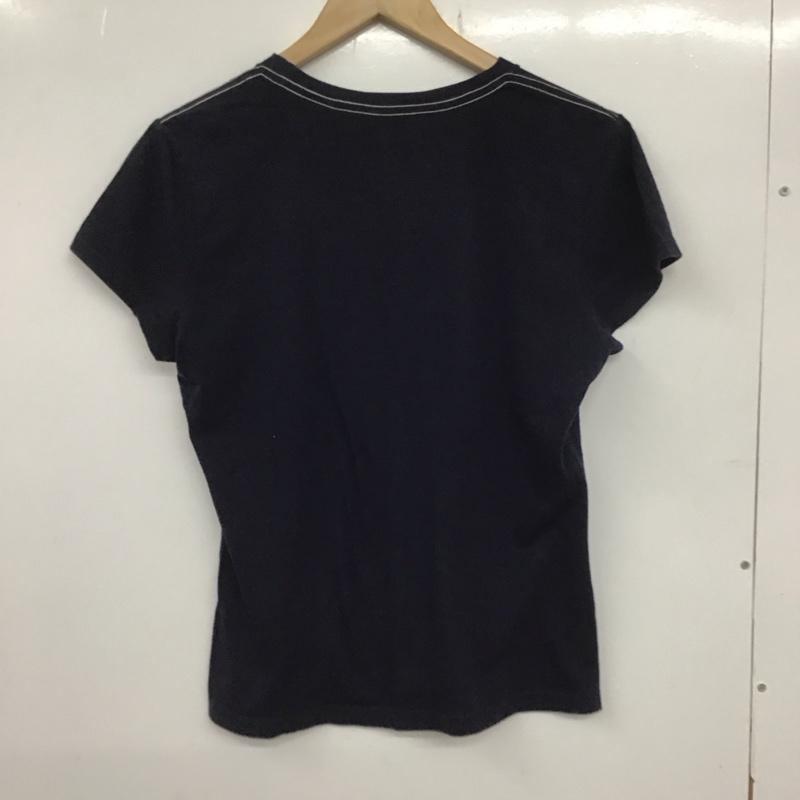 ラルフローレン RALPHLAUREN Tシャツ 半袖 L プリント 紺 / ネイビー /  レディース USED 古着 中古 10133501