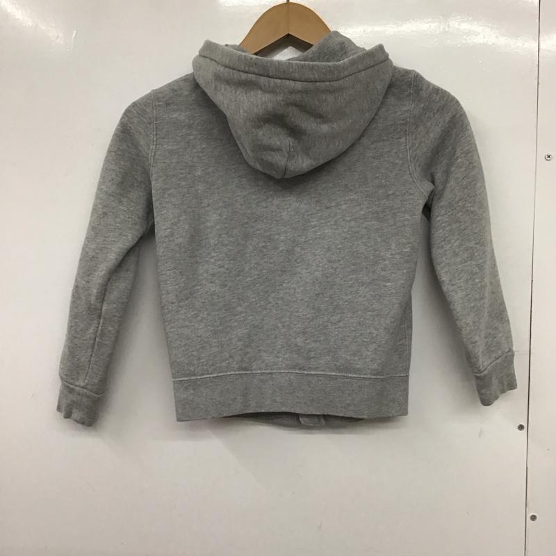 ポロラルフローレン POLO RALPH LAUREN パーカー 長袖 ジップアップパーカー 長袖パーカー カジュアルジャケット 130cm ロゴ、文字 灰 / グレー /  ボーイズ USED 古着 中古 10147371