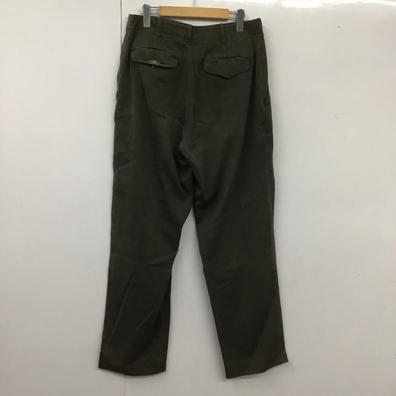 エディーバウアー Eddie Bauer パンツ スラックス カジュアルパンツ ワイドパンツ ストレートパンツ スラックス 00s 32インチ 無地 カーキ / カーキ /  メンズ USED 古着 中古 10107015