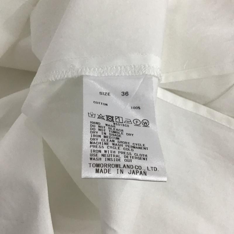 ボールジィ BALLSEY シャツ、ブラウス 半袖 36 無地 白 / ホワイト /  レディース USED 古着 中古 10144243
