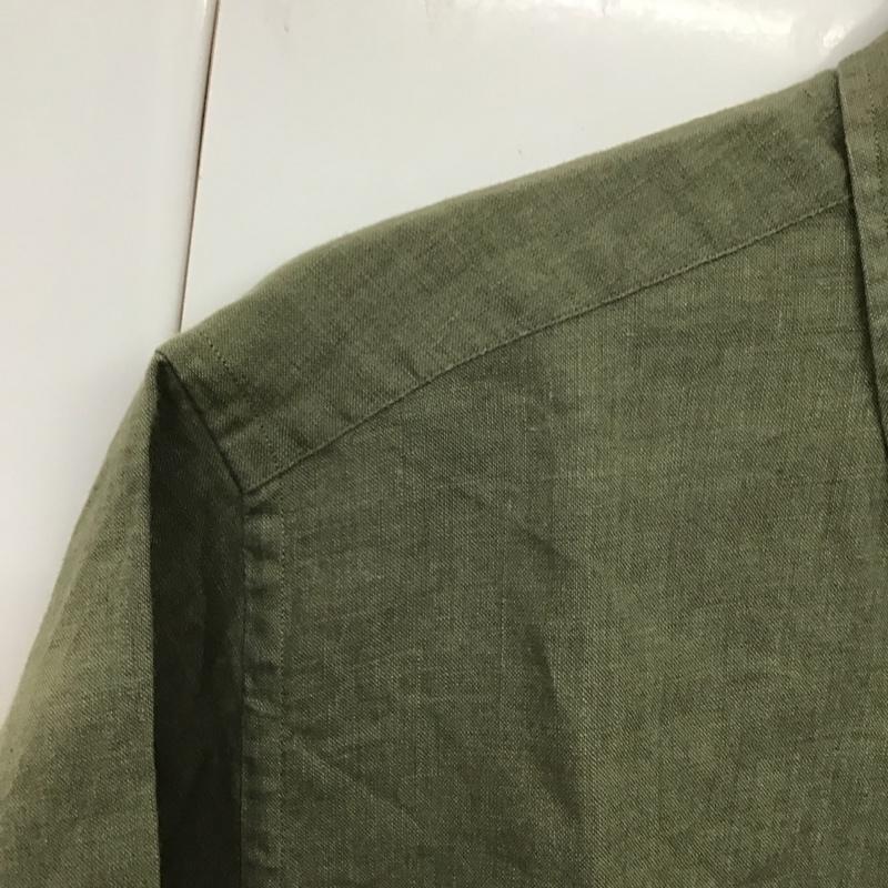 ブルックスブラザーズ BROOKS BROTHERS シャツ、ブラウス 半袖 ボタンダウンシャツ M 無地 カーキ / カーキ /  メンズ USED 古着 中古 10131425