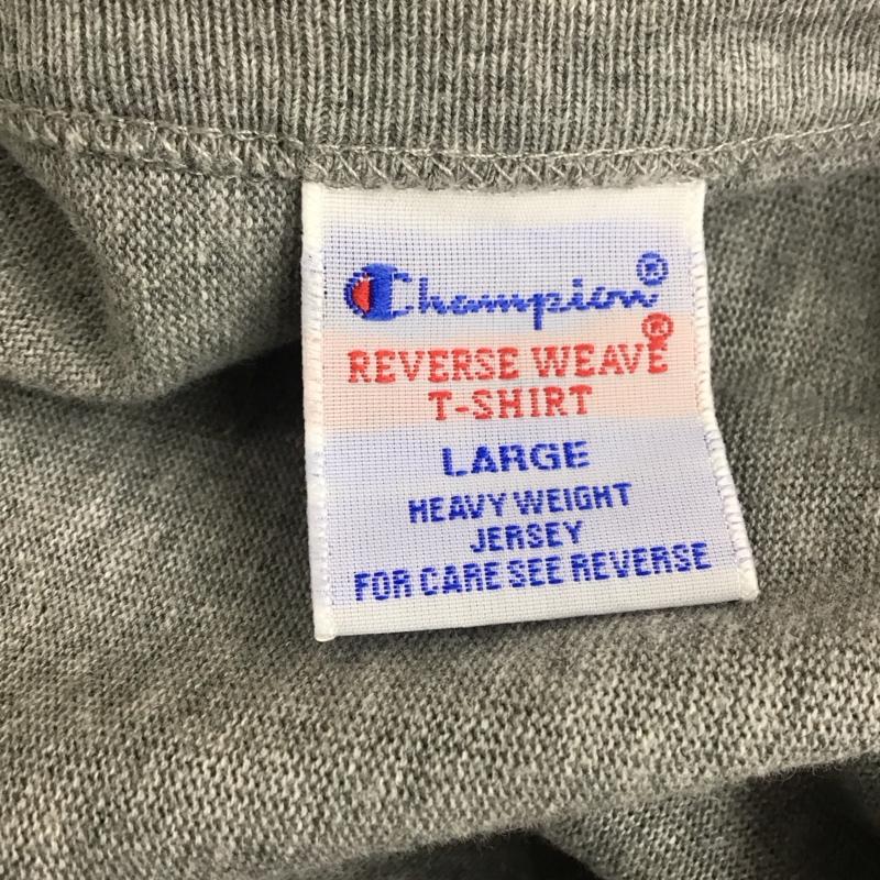 チャンピオン Champion ワンピース ひざ丈スカート CW-P311 REVERSE WEAVE 半袖 L ロゴ、文字 灰 / グレー /  レディース USED 古着 中古 10113812