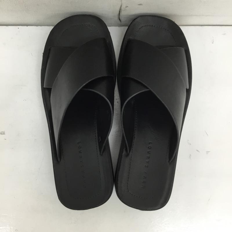 ローリーズファーム LOWRYS FARM サンダル サンダル M 無地 黒 / ブラック /  レディース USED 古着 中古 10149991