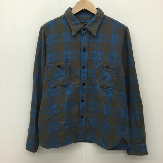 テンダーロイン TENDERLOIN シャツ、ブラウス 長袖 XS チェック 青 / ブルー / X 灰 / グレー /  メンズ USED 古着 中古 10141340