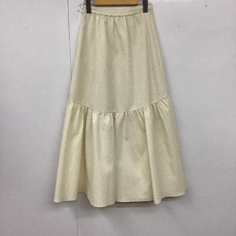 ローリーズファーム LOWRYS FARM スカート ロングスカート FREE 無地 白 / ホワイト /  レディース USED 古着 中古 10129529