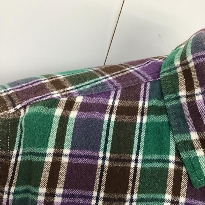 アベイシングエイプ A BATHING APE シャツ、ブラウス 長袖 チェックシャツ PIRATE L チェック マルチカラー / マルチカラー /  メンズ USED 古着 中古 10121747