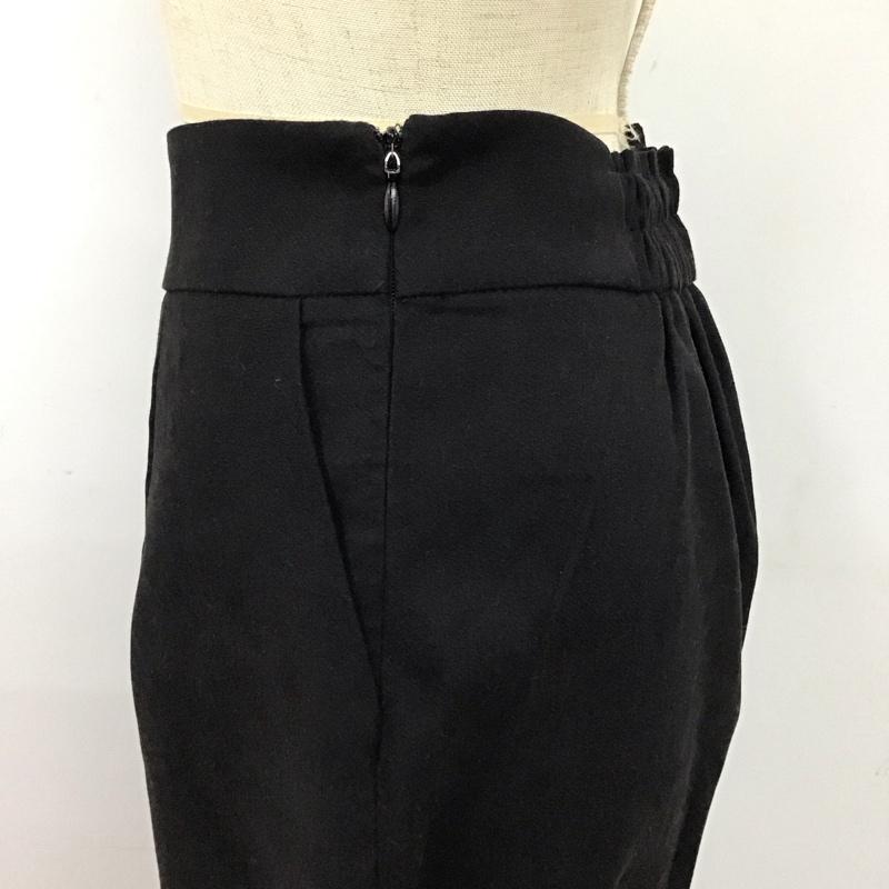 アルシーヴ archives ボトムス ボトムス 42895 ワイドパンツ 裾スリット 無地 黒 / ブラック /  レディース USED 古着 中古 10122364