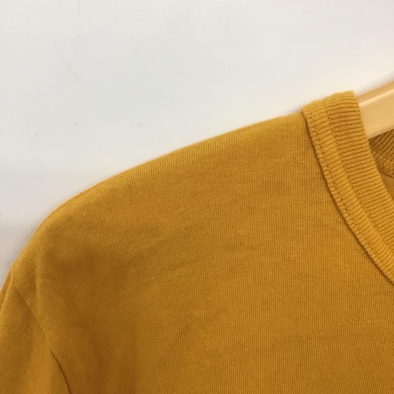 ラッセルアスレティック Russell Athletic Tシャツ 半袖 半袖カットソー 無地Tシャツ クルーネックカットソー L 無地 黄 / イエロー /  メンズ USED 古着 中古 10132572