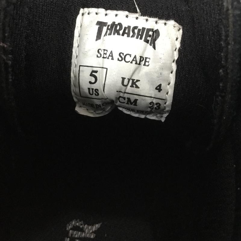スラッシャー THRASHER スニーカー スニーカー US5 ハイカット US：5 ヒョウ柄・レオパード柄 黒 / ブラック /  レディース USED 古着 中古 10138320