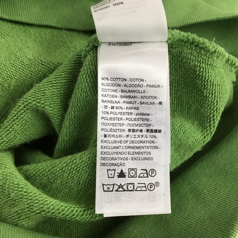 リーバイス Levi s トレーナー 長袖 長袖スウェット ジップアップネック トレーナー L ロゴ、文字 黄緑 / イエローグリーン /  メンズ USED 古着 中古 10148953