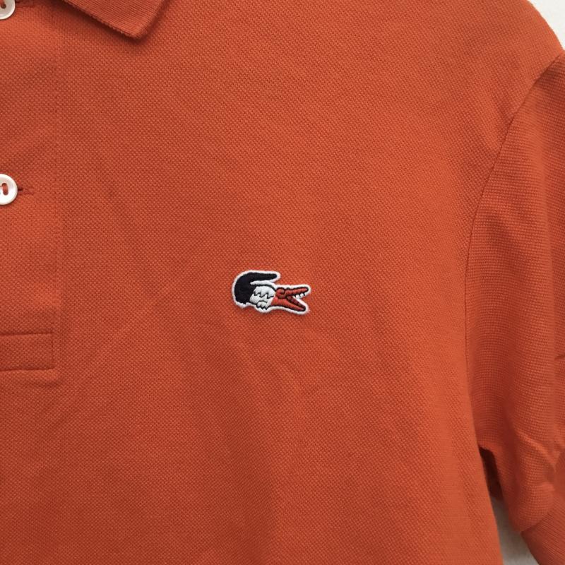 ラコステ LACOSTE ポロシャツ 半袖 LACOSTE ポロシャツ　NO.PH070P 3 ワンポイント X ロゴ、文字 橙 / オレンジ /  メンズ USED 古着 中古 10128708