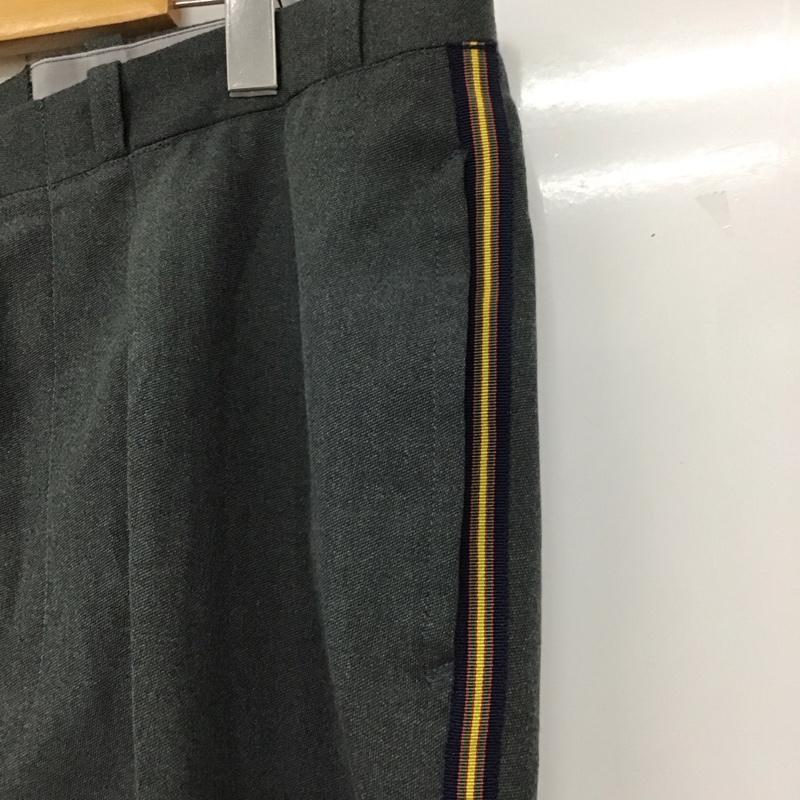 古着 USED パンツ スラックス スラックスパンツ ワイドパンツ カジュアルパンツ センタータックパンツ 48 ワンポイント 灰 / グレー /  メンズ USED 古着 中古 10109313