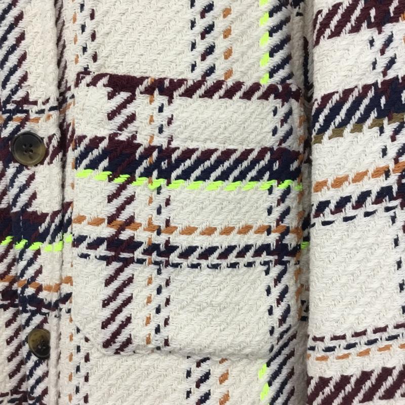 ザラ ZARA シャツ、ブラウス 長袖 4255 586 072 シャツジャケット M チェック マルチカラー / マルチカラー /  メンズ USED 古着 中古 10144701