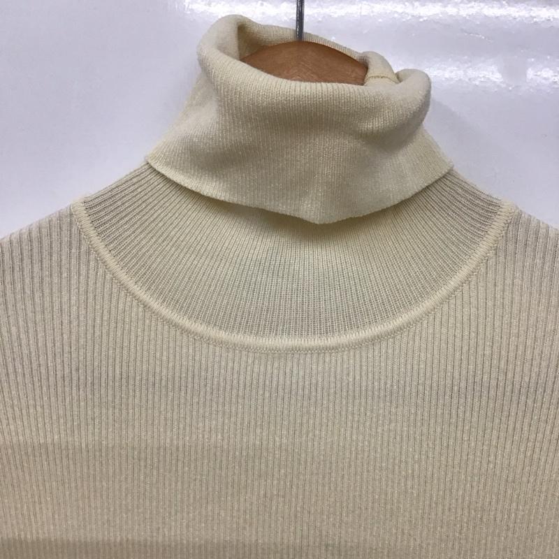 ザラ ZARA ワンピース ロングスカート 3519 003 733 タートルネック リブ 長袖 L 無地 オフホワイト / オフホワイト /  レディース USED 古着 中古 10142239