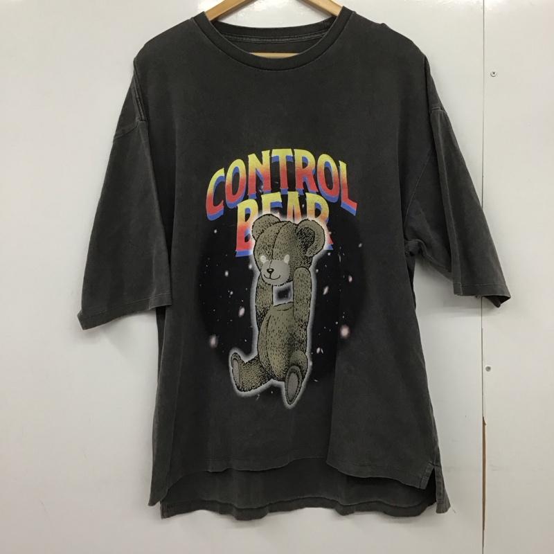 グラニフ graniph Tシャツ 半袖 半袖カットソー プリントTシャツ クルーネックカットソー L プリント ダークグレー / ダークグレー /  メンズ USED 古着 中古 10149115