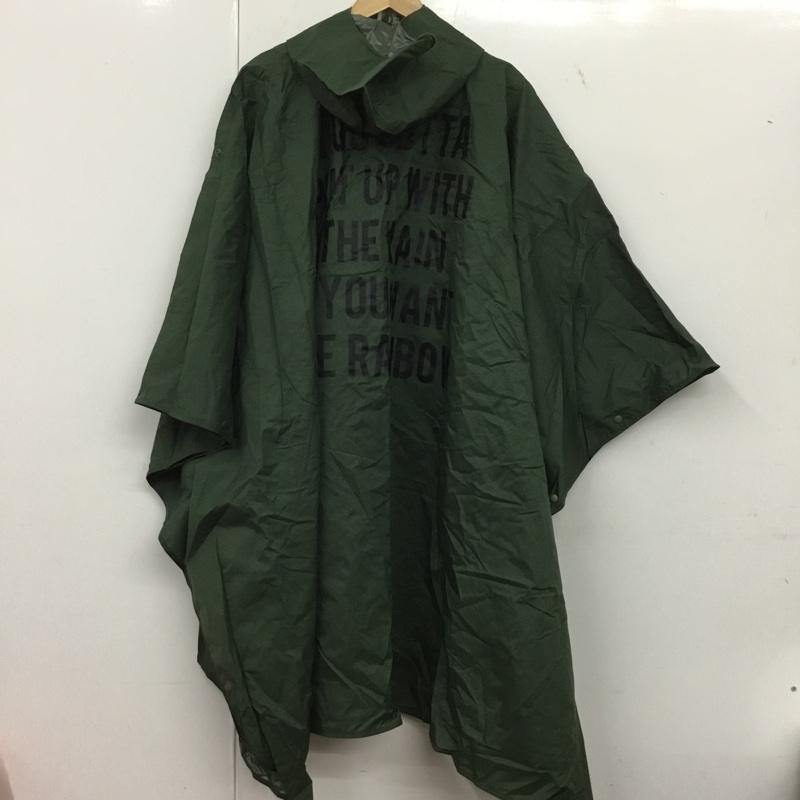 キウ KiU ウェア ウェア RAIN PONCHO SO210721B003 レインポンチョ FREE ロゴ、文字 緑 / グリーン /  メンズ USED 古着 中古 10145481
