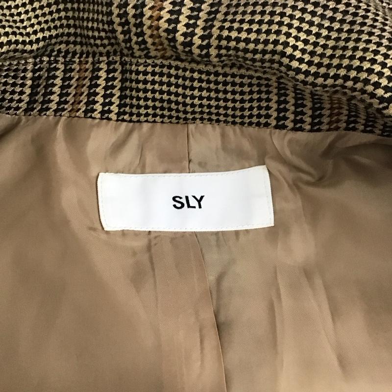 スライ SLY ベスト ベスト 030BAK30-3250 CHECKED VEST ロング丈 FREE チェック 黒 / ブラック / X ベージュ / ベージュ / X 茶 / ブラウン /  レディース USED 古着 中古 10116218