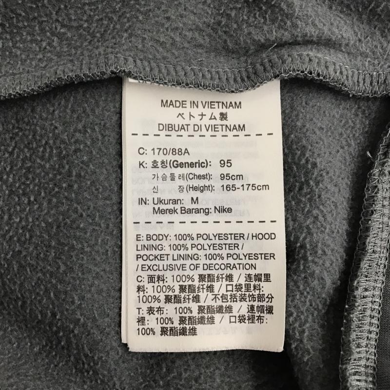 ナイキ NIKE パーカー 長袖 800306-065 DRI-FITパーカー プルオーバーパーカー スポーツウェア M 総柄 灰 / グレー /  メンズ USED 古着 中古 10105616