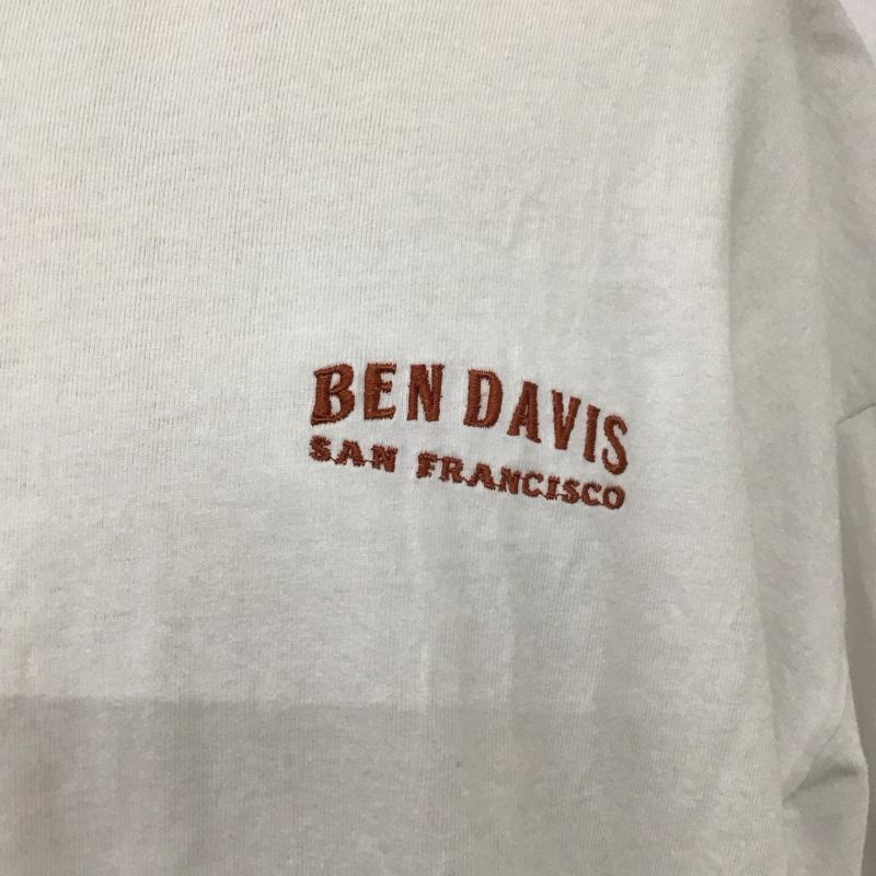 ベンデイビス BEN DAVIS Tシャツ 半袖 C-2580005 グラフィックTシャツ BARBERSHOPEMBROIDERYBIGTEE プリントTシャツ XL プリント 白 / ホワイト /  メンズ USED 古着 中古 10110736