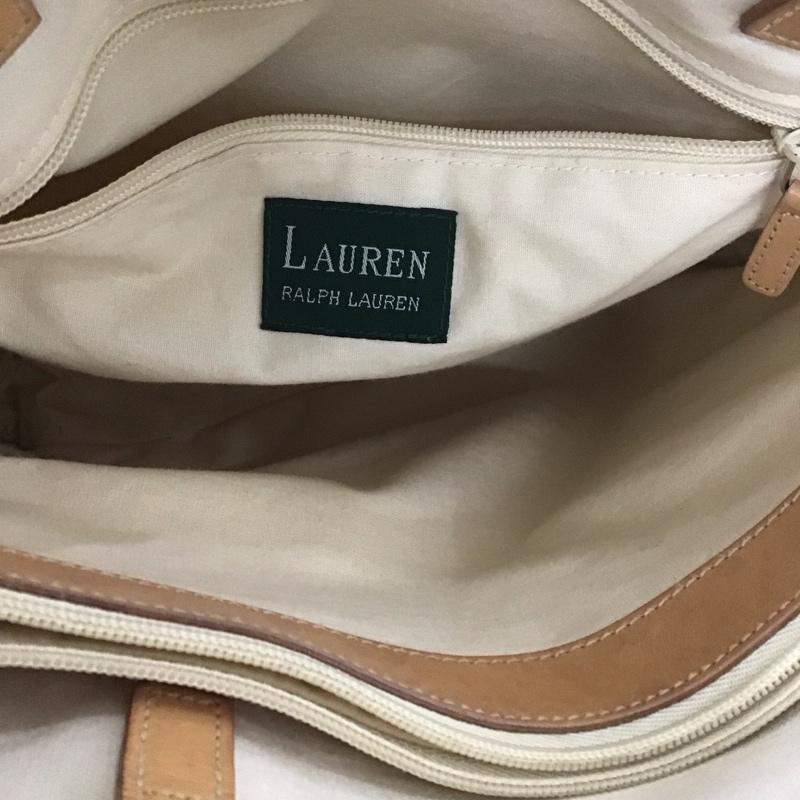 ローレンラルフローレン LAUREN RALPH LAUREN トートバッグ トートバッグ 花柄 茶 / ブラウン / X アイボリー / アイボリー / X 紺 / ネイビー /  レディース USED 古着 中古 10125571