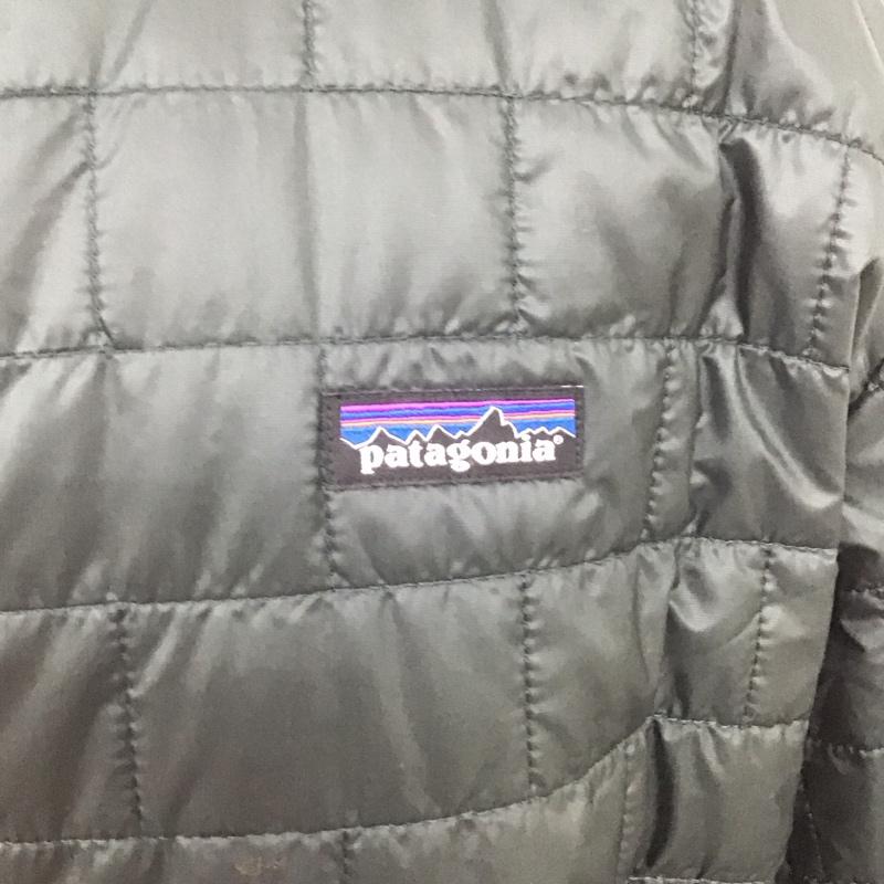 パタゴニア patagonia ジャケット、上着 ジャンパー、ブルゾン ジップアップジャケット ジャンパー アウター ダウンジャケット L ロゴ、文字 緑 / グリーン /  メンズ USED 古着 中古 10106767