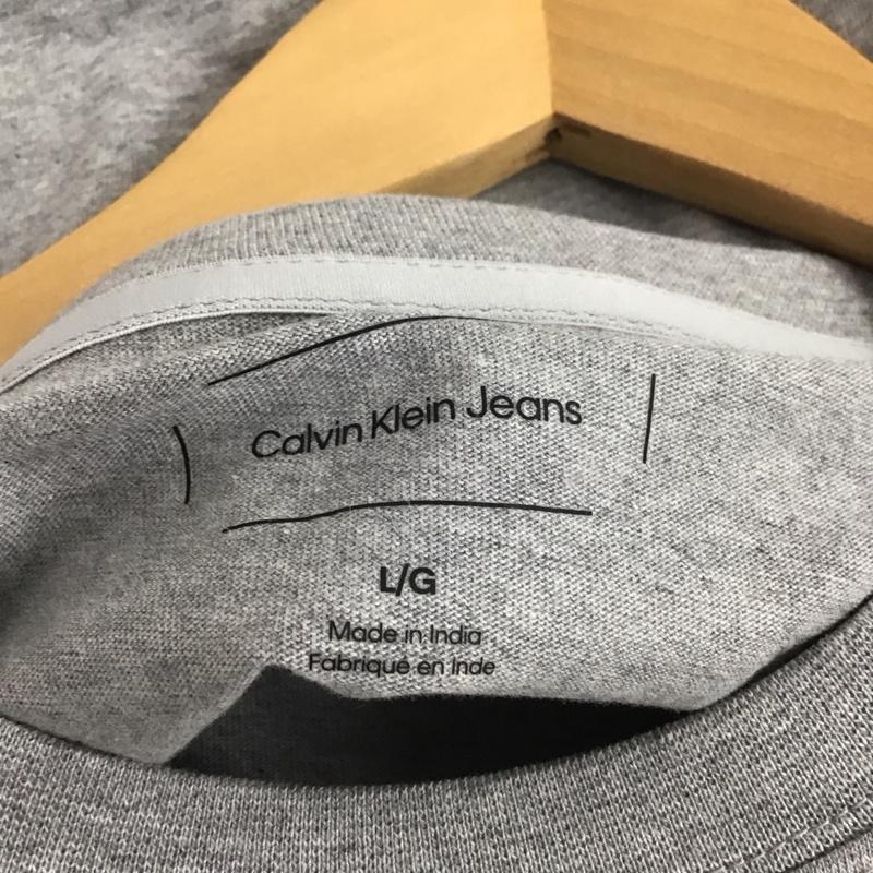 カルバン・クライン Calvin Klein Tシャツ 半袖 L 無地 灰 / グレー /  レディース USED 古着 中古 10140649