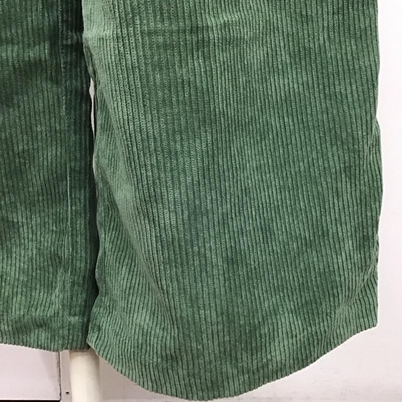 アズールバイマウジー AZUL BY MOUSSY パンツ ワークパンツ、ペインターパンツ 250dss31-151b CORDUROYWIDEPT ワイドパンツ コーデュロイパンツ M 無地 緑 / グリーン /  レディース USED 古着 中古 10114481