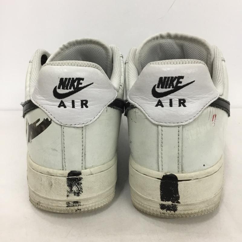 ナイキ NIKE スニーカー スニーカー DD3223 100 AIR FORCE 1 07 PARA-NOISE 27.5cm 箱有 BIGBANG G-DRAGON PEACEMINUSONE 27.5cm ロゴ、文字 白 / ホワイト / X 黒 / ブラック /  メンズ USED 古着 中古 10143266