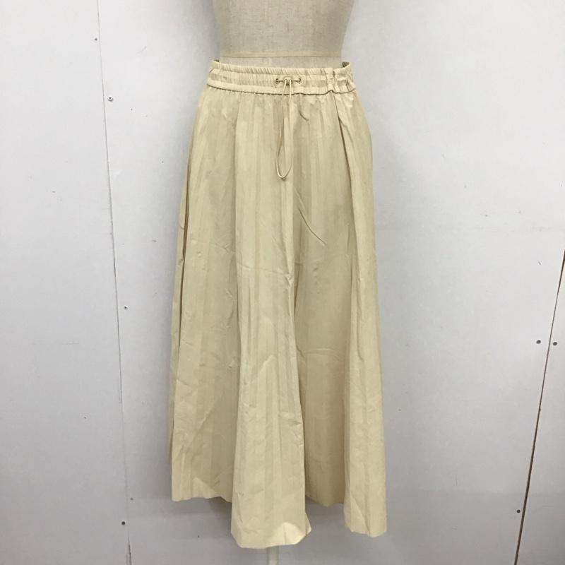 ザラ ZARA スカート ロングスカート ロングスカート フレアスカート カジュアルスカート プリーツスカート S 無地 ベージュ / ベージュ /  レディース USED 古着 中古 10124139
