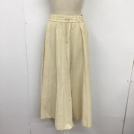 ザラ ZARA スカート ロングスカート ロングスカート フレアスカート カジュアルスカート プリーツスカート S 無地 ベージュ / ベージュ /  レディース USED 古着 中古 10124139