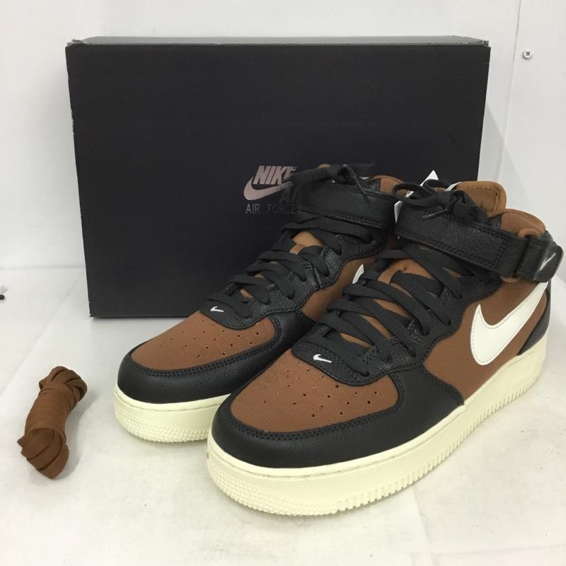 ナイキ NIKE スニーカー スニーカー DQ8766 001 AIR FORCE 1 MID 07 LX 27.5cm 箱有 27.5cm ロゴ、文字 黒 / ブラック / X 茶 / ブラウン /  メンズ USED 古着 中古 10139941