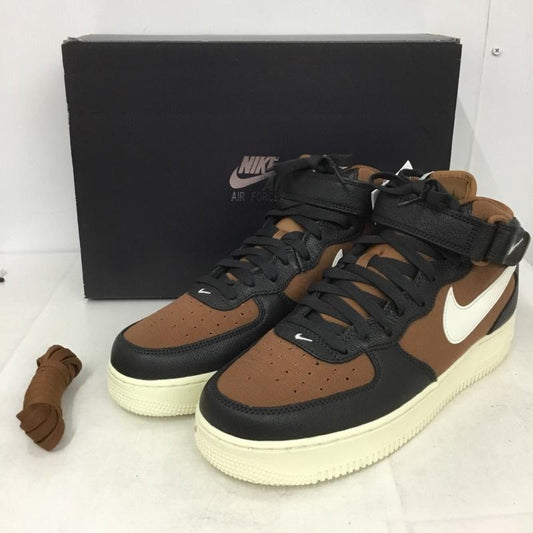 ナイキ NIKE スニーカー スニーカー DQ8766 001 AIR FORCE 1 MID 07 LX 27.5cm 箱有 27.5cm ロゴ、文字 黒 / ブラック / X 茶 / ブラウン /  メンズ USED 古着 中古 10139941