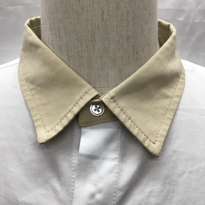 古着 USED シャツ、ブラウス 半袖 et220346 ビッグシルエットリラクシング5分袖クレリックシャツ ETELIO M 無地 ベージュ / ベージュ / X アイボリー / アイボリー /  メンズ USED 古着 中古 10117041