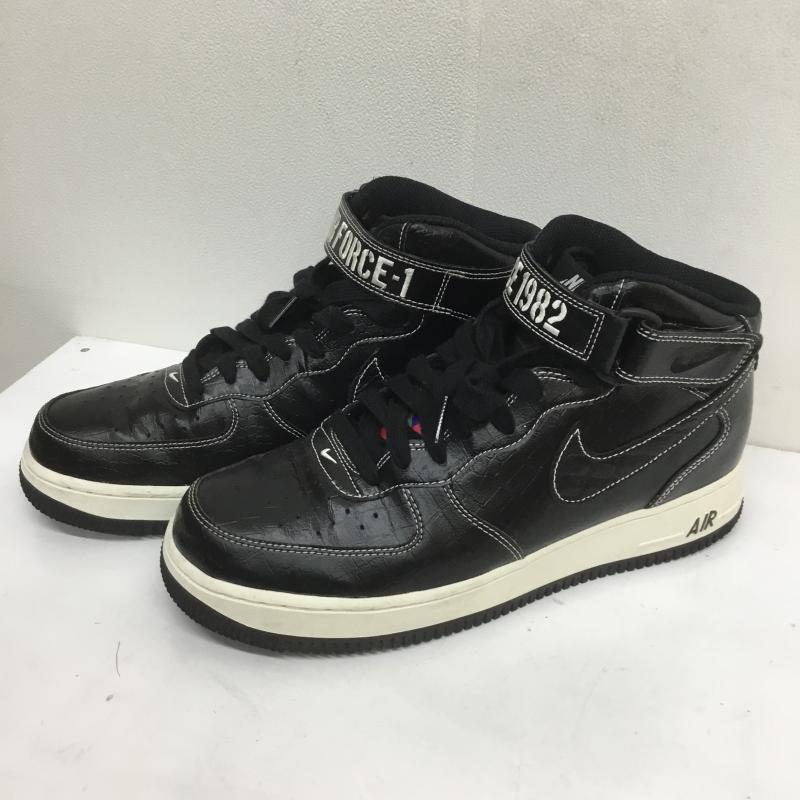 ナイキ NIKE スニーカー スニーカー AIR FORCE 1 MID  07 LX エア フォース 1 ミッド  07 LX DV1029-010 26.5cm ロゴ、文字 X アニマル柄 黒 / ブラック /  メンズ USED 古着 中古 10108154