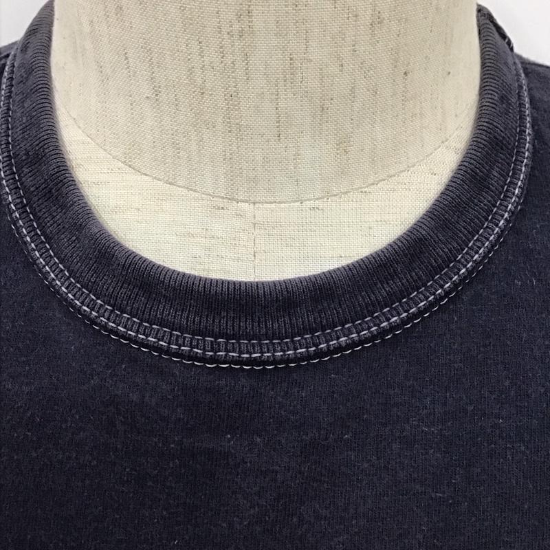 ハードバード HARD BIRD Tシャツ 半袖 クルーネック プリント ロゴ、文字 紺 / ネイビー /  メンズ USED 古着 中古 10111857