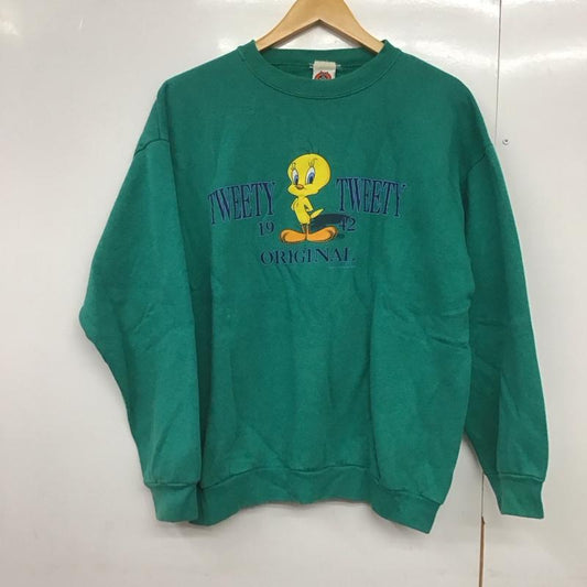 古着 USED トレーナー 長袖 L プリント 緑 / グリーン /  メンズ USED 古着 中古 10144669