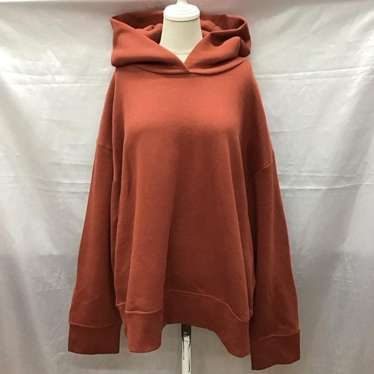 ザラ ZARA パーカー 長袖 3199 629 913 フーディー 裏起毛 XL 無地 赤 / レッド /  レディース USED 古着 中古 10118451