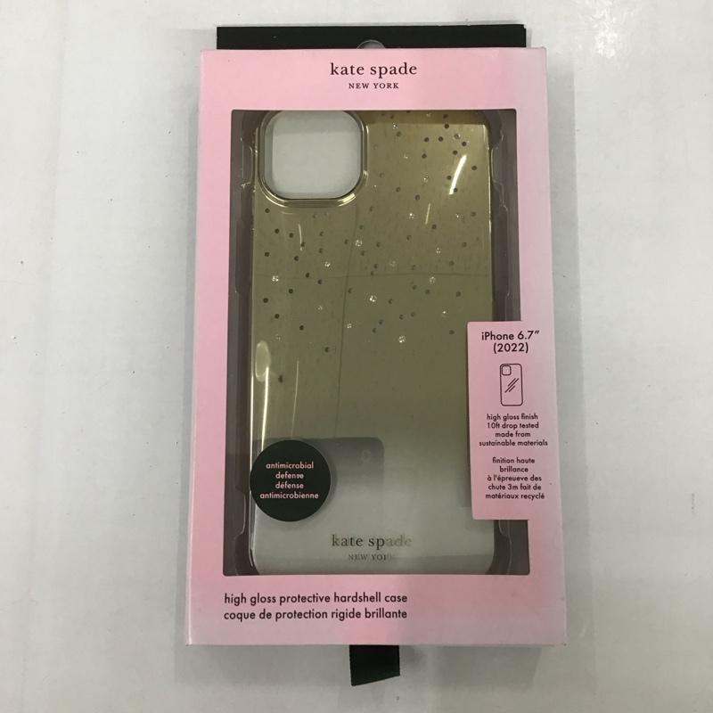 ケイトスペード Kate Spade ファッション小物 ファッション小物 KSIPH-228-MOGLD iPhone14 Plus iPhoneケース Gold Metallic Ombre ロゴ、文字 金 / ゴールド /  レディース USED 古着 中古 10124296