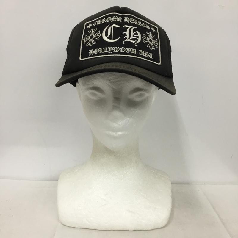 クロムハーツ CHROME HEARTS 帽子 キャップ 304112505 メッシュキャップ ロゴ、文字 黒 / ブラック /  メンズ USED 古着 中古 10137435