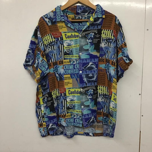 アズールバイマウジー AZUL BY MOUSSY シャツ、ブラウス 半袖 251esm30-461e アロハシャツ 半袖シャツ プリントシャツ L プリント マルチカラー / マルチカラー /  メンズ USED 古着 中古 10138450