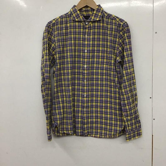 ナノユニバース nano・universe シャツ、ブラウス 長袖 NUC41SH0172SK コットンリネン 綿麻 M チェック マルチカラー / マルチカラー /  メンズ USED 古着 中古 10133575